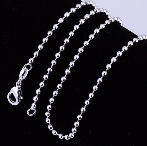 Stunning Silver 2mm Ball Chain 55cm 22 Inches