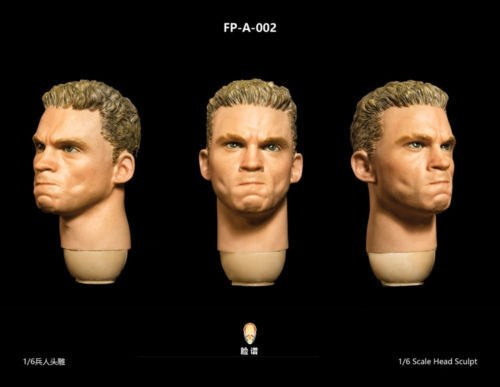 Facepool FP-A-002 1:6 Scale Male Head Sculpt solider Expression F 12&#039;&#039;  Figure