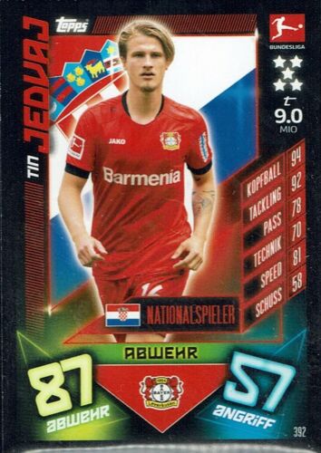 Match Attax 19/20 Bundesliga 2019/2020 Nationalspieler Karte Nr 392 Jedvaj 