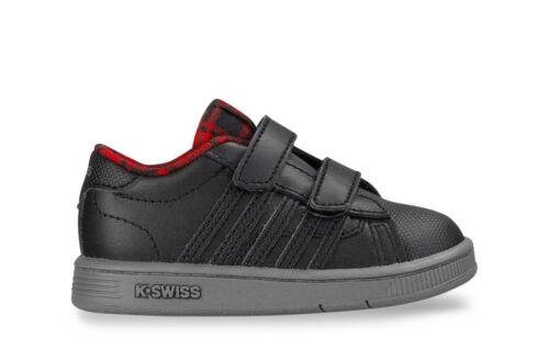 K-Swiss Hoke Strap Plaid Infants Sizes 1.5-9.5 Black RRP £35 BNIB 25112