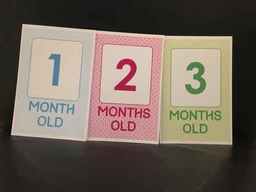 Milestone Baby Cards,baby Shower Gift New Baby Month By Month /& more
