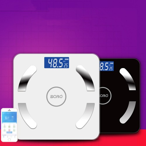 Bluetooth Body Fat Scale Smart BMI Digital Bathroom Wireless Weight Scales 180kg