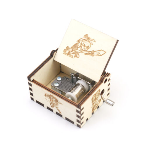 The Legend of Zelda Music box Hand Crank Musical Box Carved Wooden Music Toys