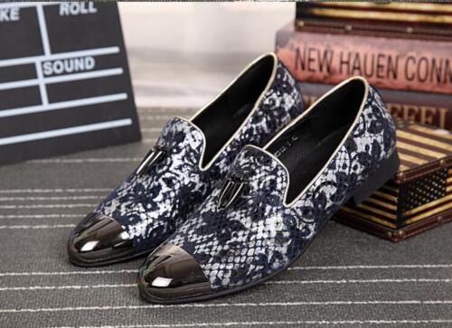 Details about   Korean Men's Metal decor Leather Pointy Toe Pull On British Chic Shoes Plus Size 