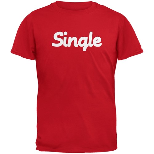 Valentine/'s Day Single Red Adult T-Shirt