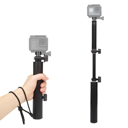 Waterproof 3-Way Grip Monopod Selfie Stick With Hand Strap For GoPro Hero 7 6 5