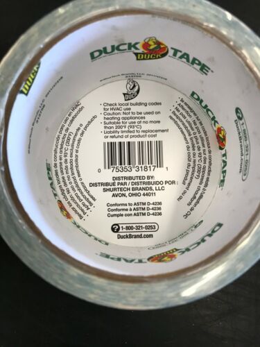 Duck Brand Printed Duct Tape Patterns x 30 ft.Choose from List 1.88 in 