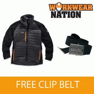 Scruffs Expedition Thermo Soft Shell Waterproof Jacket FREE Clip Belt