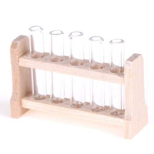 Dollhouse Miniature 1:12 Toy laboratory test tube rack set L 3KRFS