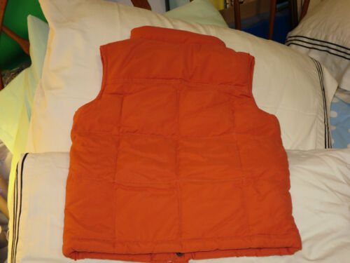 Details about   LANDS' END Down Vest Sherpa Fleece Lined * Orange *MSRP 69.50 *60% OFF Sz S 4 