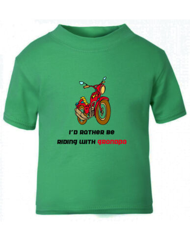 Details about   Bike Motorcycle Rather Riding Grandpa Toddler Baby Kid T-shirt Tee 6mo Thru 7t 