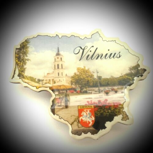 Fridge Magnet Lithuania Map Huge Travel Tourist Souvenir Collection & Gift B002 