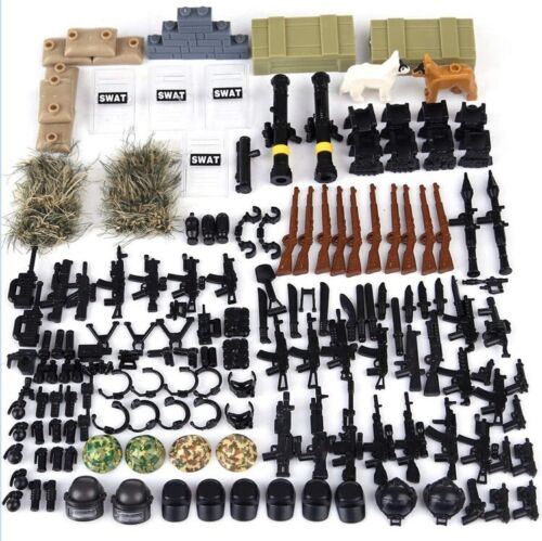 Army Minifigures Gear and Weapons Pack For Lego Minifgures Gear Swat Accessories