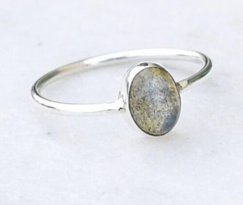 Labradorite 925 Sterling Silver Ring Statement Handmade Jewelry Ring AllSize C45 