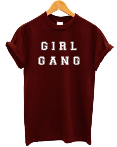 Girl Gang T Shirt Baggy Mens Womens Kids Freshers Team Boy Fashion Clothing UK 