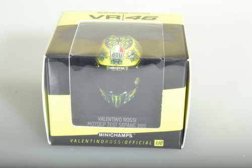 Helm AGV Valentino Rossi 2015 Sepang Test Minichamps 1//10-315150076