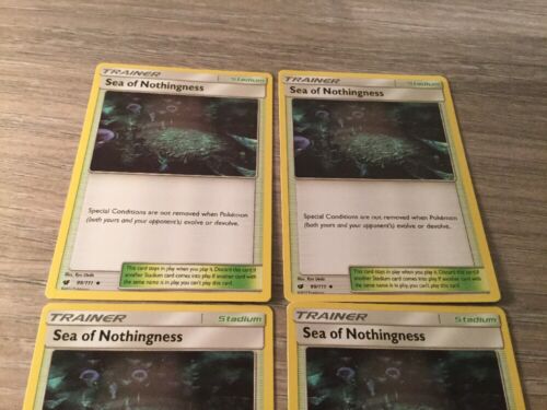 Details about  / Pokemon Sea of Nothingness x4-99//111 Crimson Invasion Trainer Cards Playset