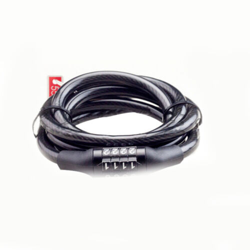 4 Digit Combination Code Anti Theft Bicycle Cable Lock Mountain Bike Security