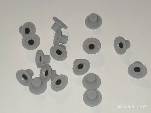 20 pcs round gray silicon rubber single key push button conductive carbon //PCB
