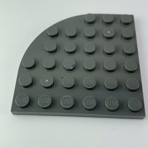 Lego 6003 Planche 6 x 6 with Round Corner Foncé Gris bleuâtre