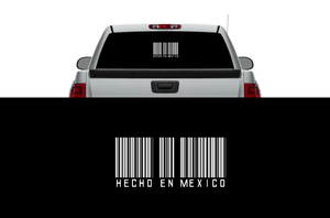 Hecho En Mexico Barcode Decal Sticker michoacan guanajuato jalisco sinaloa cora