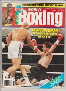 WORLD-BOXING-MAGAZINE-GEORGE-FOREMAN-BOXING-HOFer-GERRY-COONEY-COVER-JUNE-1990