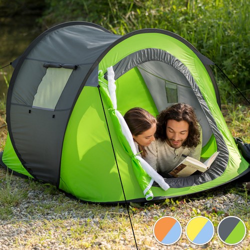 Wurfzelt Pop-up Zelt Automatikzelt Camping Strand Trekkingzelt 2 Personen