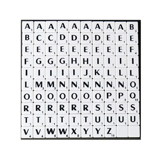 Scrabble jeu Dalles Lettres Puzzle Enfants Board Pièces Craft éducatif famille