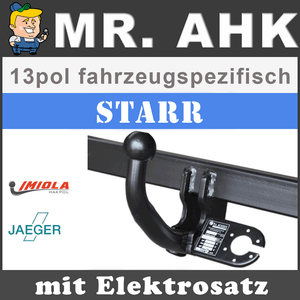 Kia Sportage JE 04-10 AHK Anhängerkupplung starr 13pol spe E-Satz
