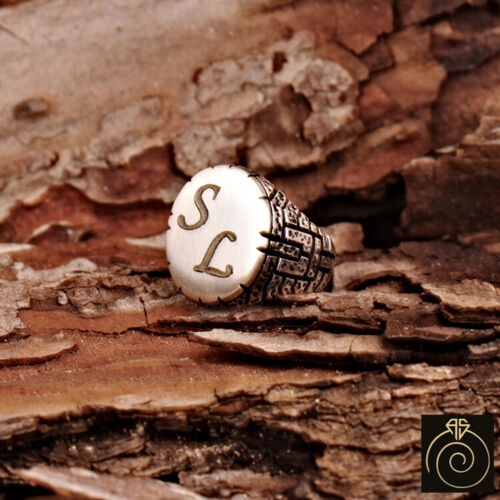 Details about   Personalized Silver White Men Ring Custom Engraving Name Letter Initial Jewelry 