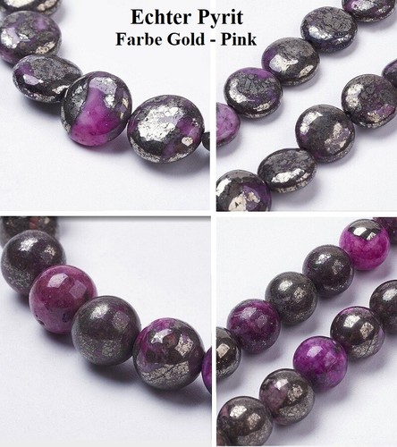 GOLDEN PYRIT PERLEN RUND RONDELLE NUGGET SCHMUCK BASTEL ZUBEHÖR //422