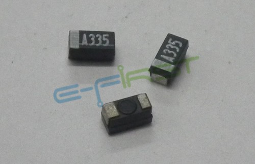 50pcs 10V 3.3uF 10V 1A335 ELNA SY2-1A335M-RA 1206 SMD tantalum Capacitor