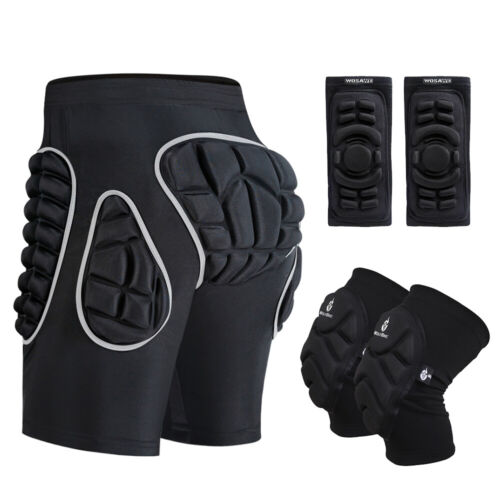 MTB Mountain Bike Protector Shorts With Padding Cycling Knee Elbow Pads Guards 