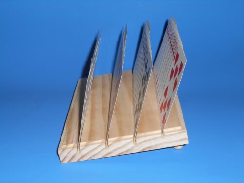 Hands Free WOODEN Playing Card Holder 