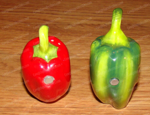 8161 Attractives Collection Magnetic Hot Chili Peppers Salt /& Pepper Shakers