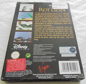le roi lion authentique version originale nintendo nes fra