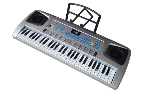 Lernfunktion 100 Sounds//Rythmen Fun Keyboard Notenhalter Netzteil 54 Tasten