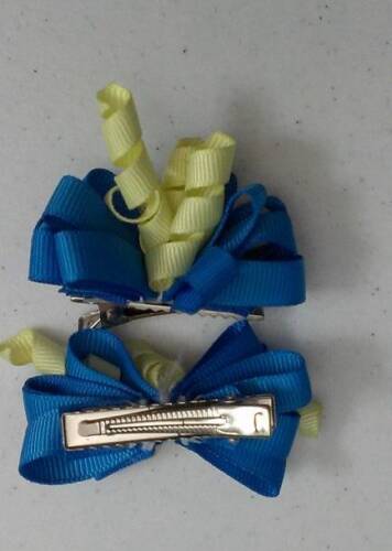Super cute Girl/'s 2 PC Hand Made 2/" Hair Bow Set ~ Fast FREE Shipping #H22