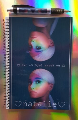 Ariana Grande No Tears Left To Cry Stationery Set PERSONALISED Pen Notebook