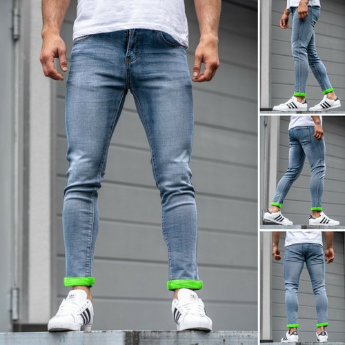 Jeans Hose Freizeithose Denim Clubwear Classic Casual Herren BOLF 6F6 Motiv