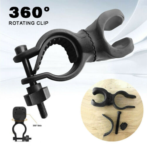 Metal Detector Detecting Pinpointer Flashlight Holder Mount Clip Clamp Blac ^p