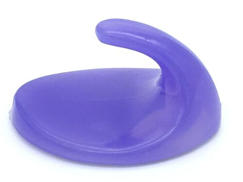 OVAL HOOKS 57mm self adhesive violet large sticky hook 562 Peel & Stick 