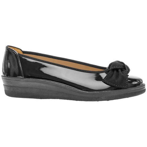 Gabor Lesley Synthetic Glossy Bow-Tie Flat Slip-On Ballerina Womens Shoes