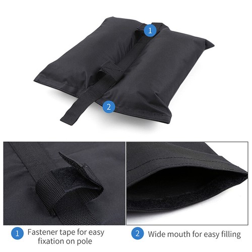 Portable Tent Sandbag Weighted Fixing Bag Black Oxford Cloth Fixed Sand Bags HY