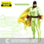 Mezco One:12 Space Ghost Blip Singe HANNA BARBERA FIGURINE Glow in Dark NR