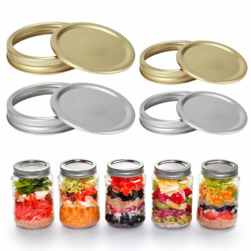 10//20Set Split-Type Jar Seals Lid Tinplate Sealing Food Fresher Glass Can Cover