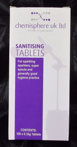 Chemisphere Sanitising Tablets 0.35g x 100 Cleaning Cafe Restaurant Catering