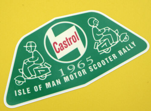 Pair of Castrol contour stickers