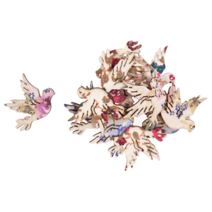 Trimits Floral Birds Craft for Occasions Pack of 12  C0323 
