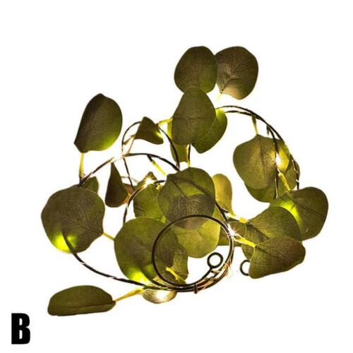 2M 20LED Leaves Ivy Leaf Garland Fairy string Lights Lamps Party Decor a a